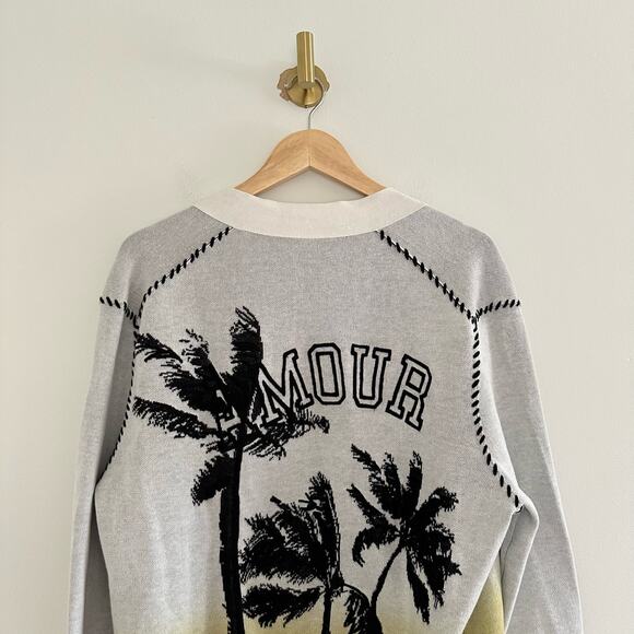 Zadig & Voltaire Austin Cosmo Open Front Ombre Cardigan Sweater M - Picture 11 of 11